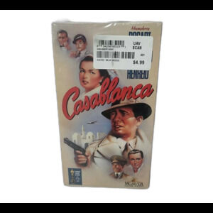Brand New Casablanca VHS Humphrey Bogart, Ingrid Bergman Factory Sealed!